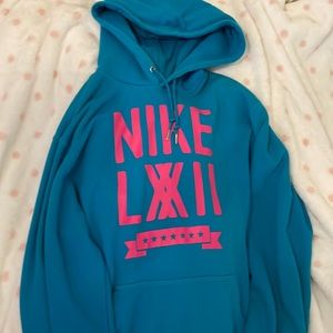 NIKE teal hoodie